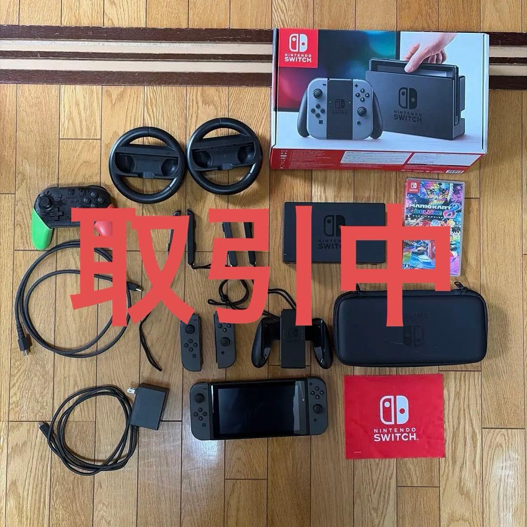 Switch Joy-Con グレー、ケース、プロコン、マリカー8
