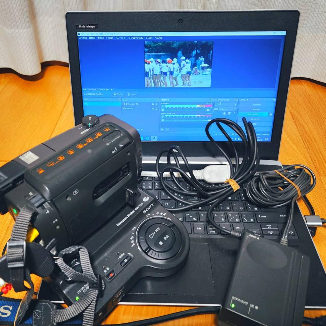 【動作確認済】高画質 SONY Hi8 8ミリ ビデオカメラ クレードルセット