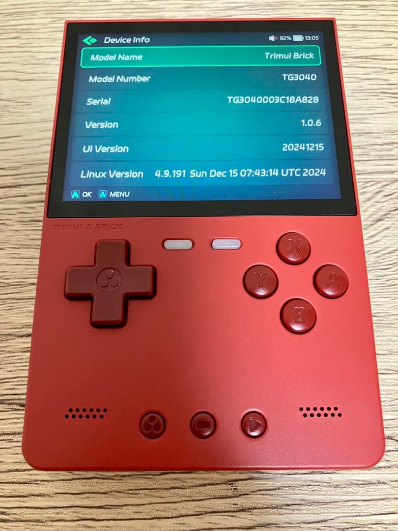 【美品】Trimui Brick 赤 + SD64GB