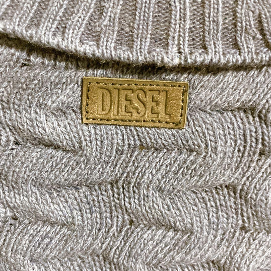 DIESEL ケーブルニットカーディガン　ガウンコート　立体　3Dニット　ウール