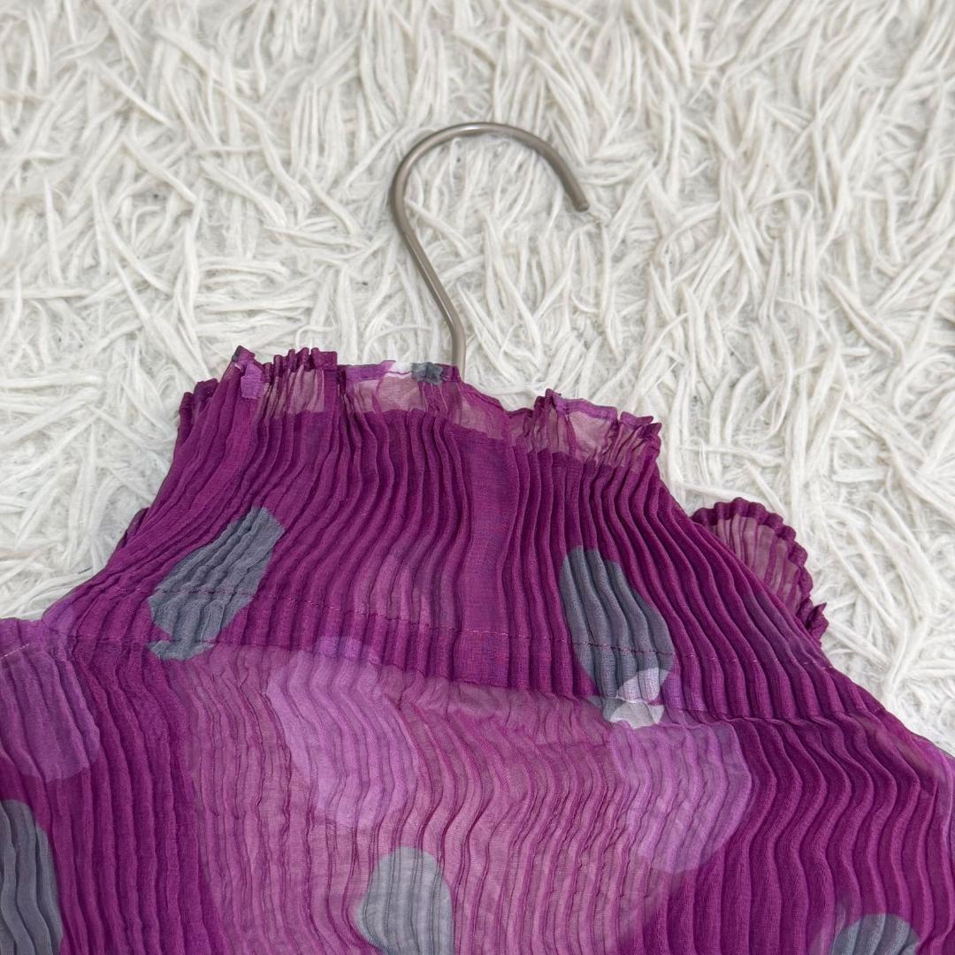 17058✨ISSEY MIYAKE シャトルプリーツ シフォン カーディガン