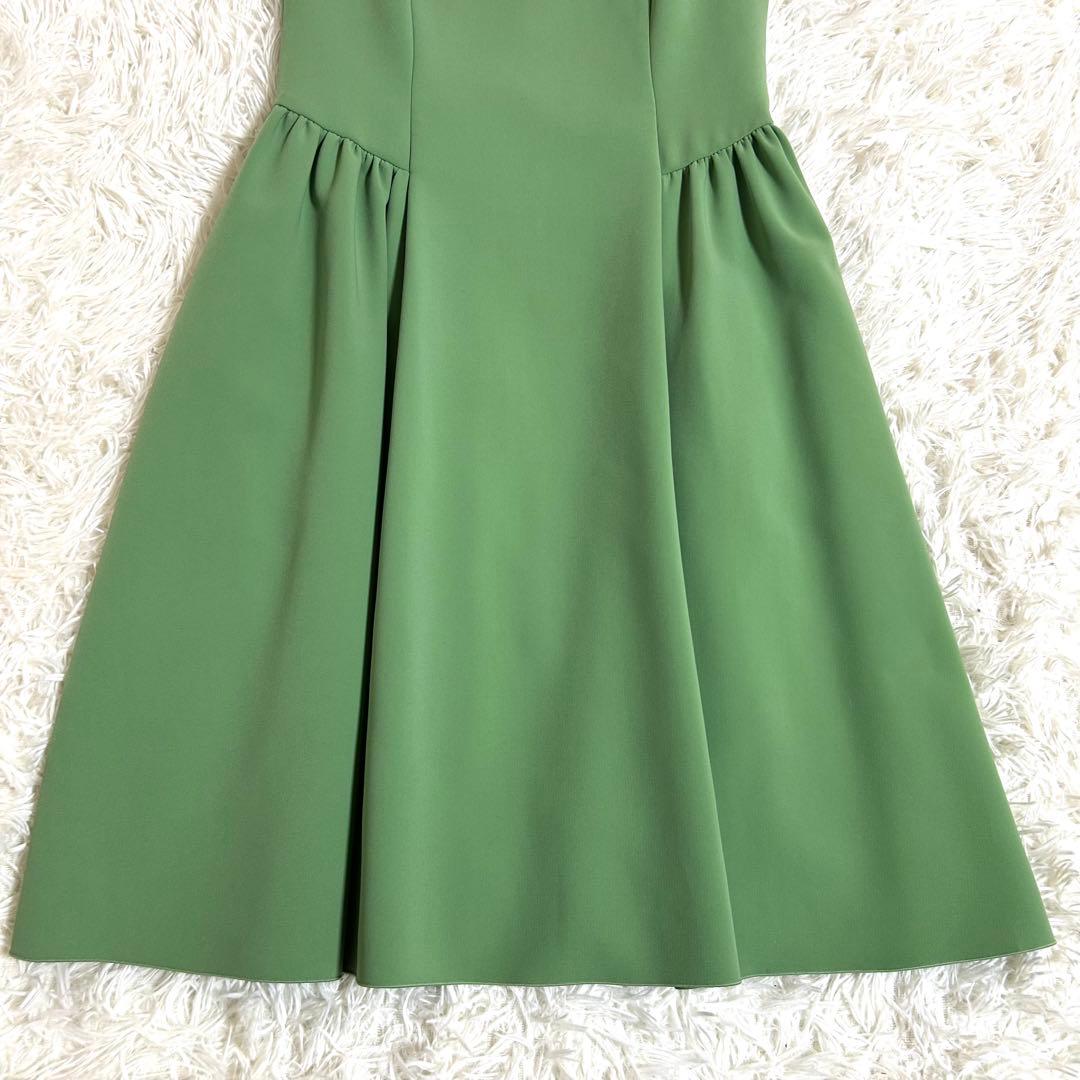 極美品✨ルネ 春に◎サイドタック ワンピース ドレス 36