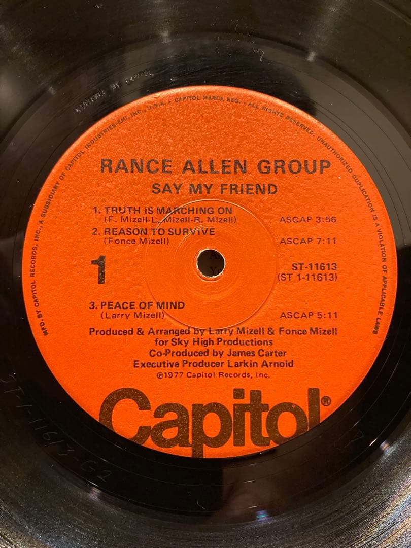 洋楽 Rance Allen Group Say My Friend LP