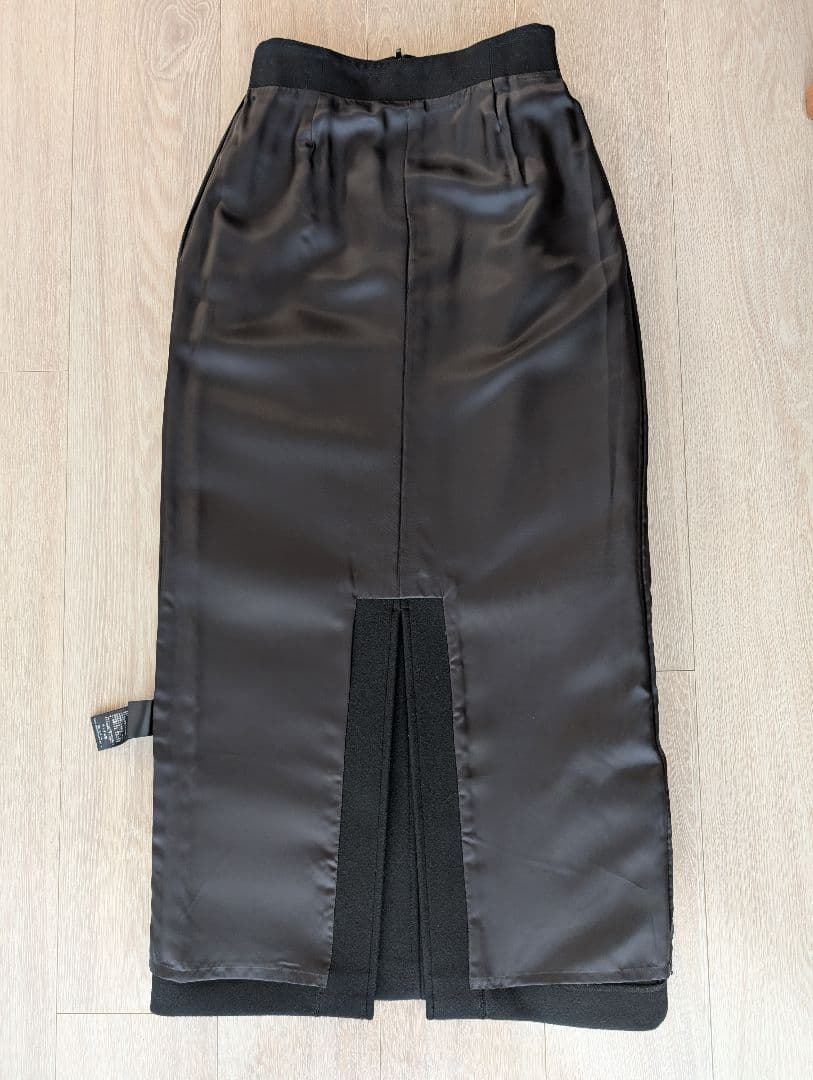 美品【IENA】厚手 ナロースカート ブラック
