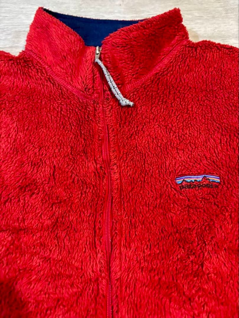 408 【USA製】Patagonia Rシリーズ フリースベスト レッド XL