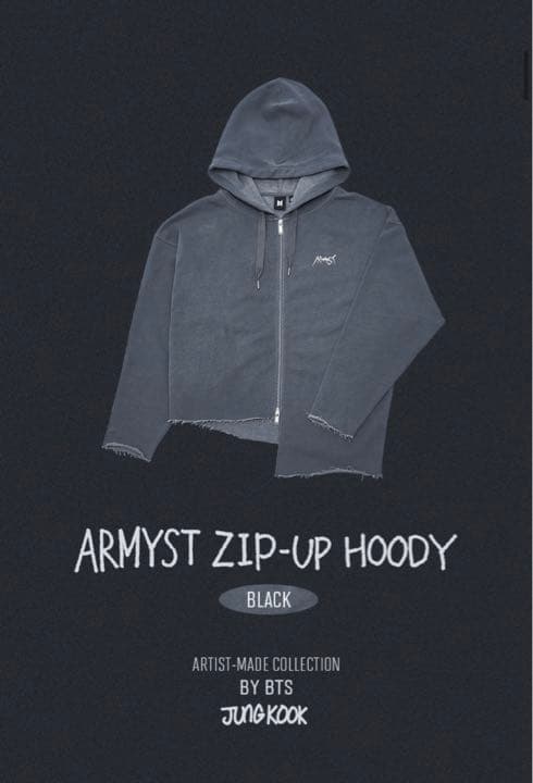 ジョングク パーカー(BLACK)Lsize おまけ付き