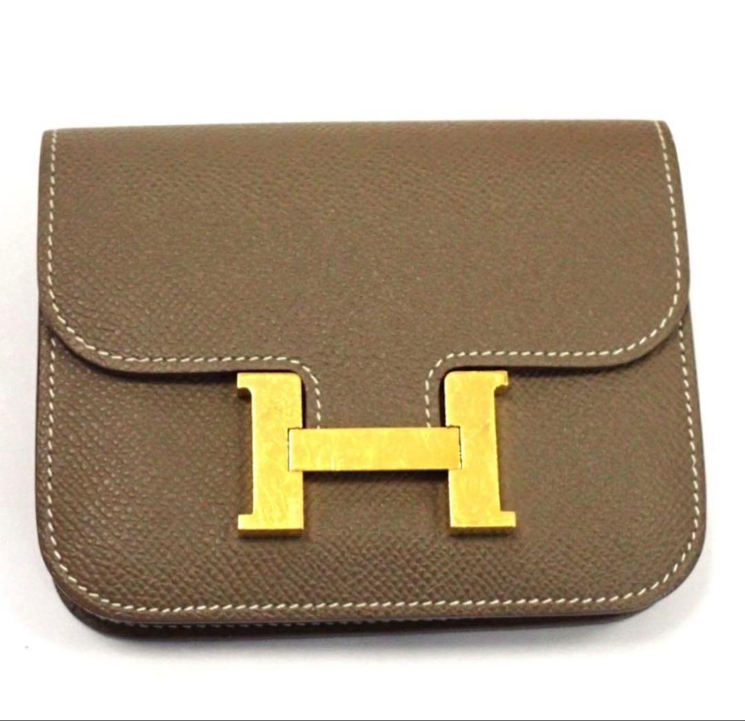 HERMES エルメス コンスタンス スリム エトゥープ ゴールド金具 Z刻印