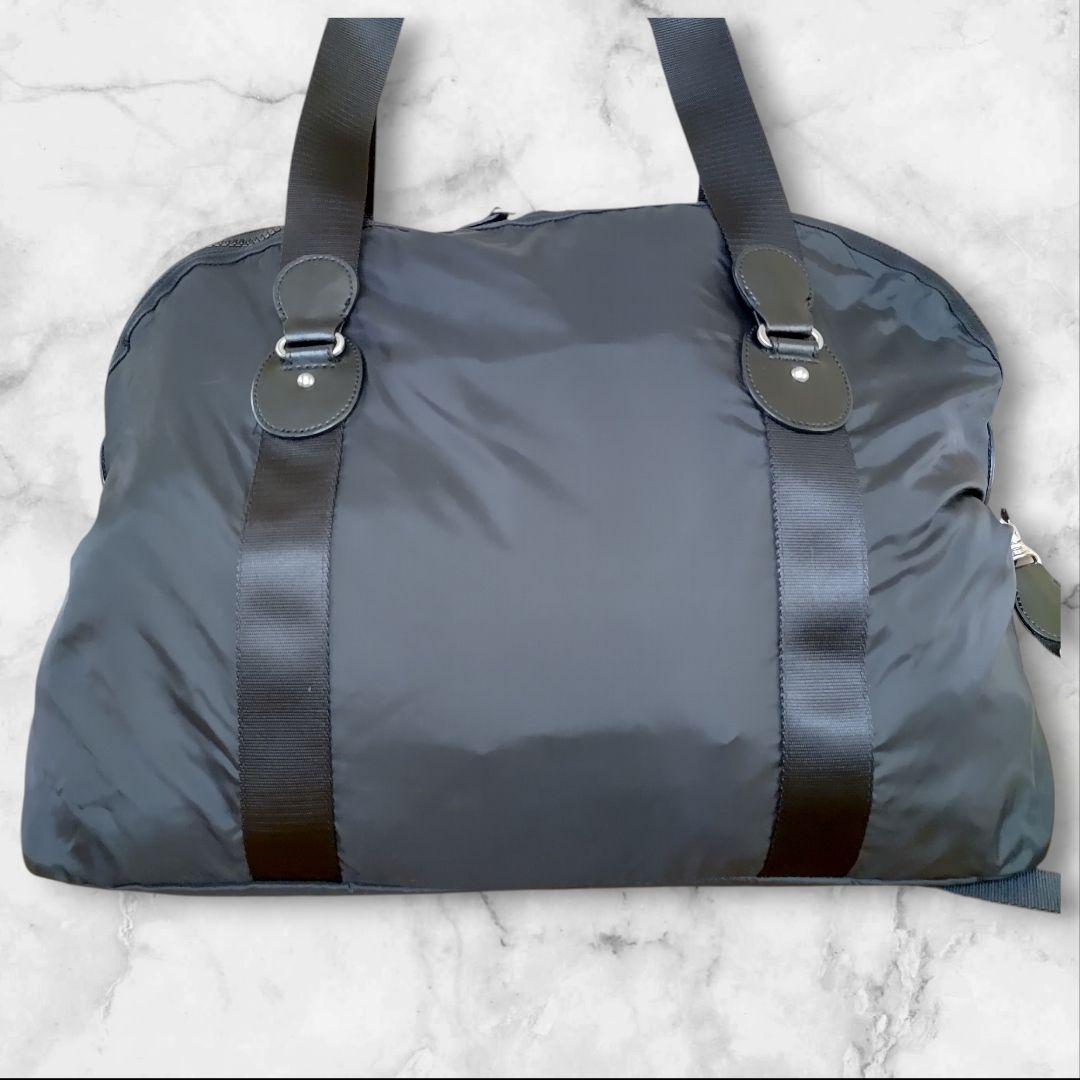 【極美品】アニエスベー ボストンバッグ 2way ナイロン ブラック