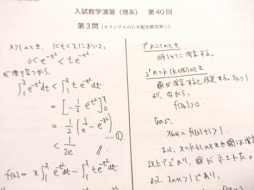 最新版　鉄緑会の森嶋先生による入試数学演習追加演習フルセット　駿台　東進　河合塾