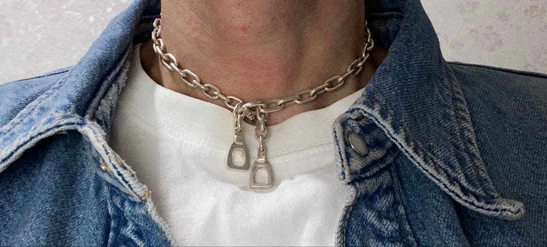 GUCCI グッチ トムフォード期エリプスチェーン シルバーネックレスチョーカー