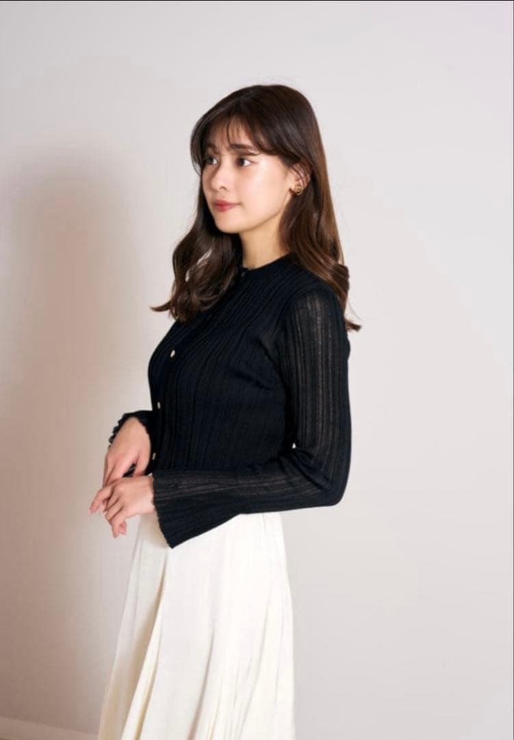トップス Herlipto Random Ribbed Knit Cardigan M