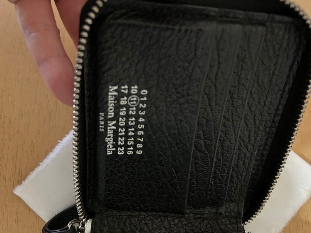 SSENSE購入Maison Margiela ブラックレザー 財布