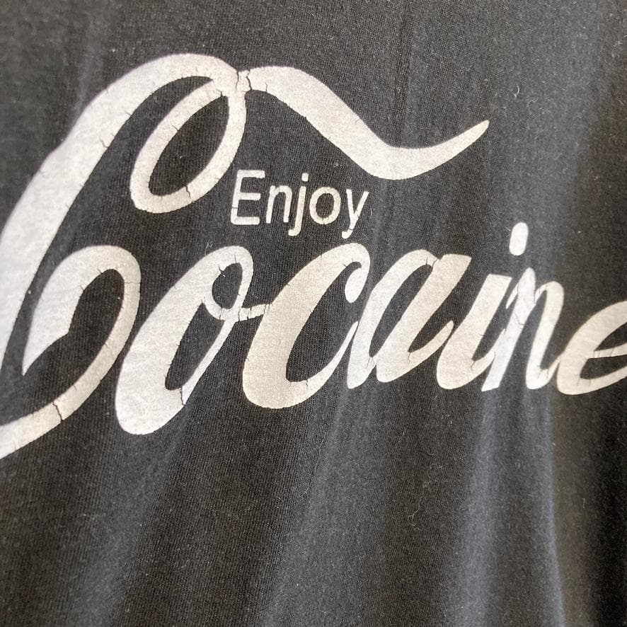 CBGS ウィード Tシャツ コカイン コーク ドラッグ 黒 ビンテージ 古着