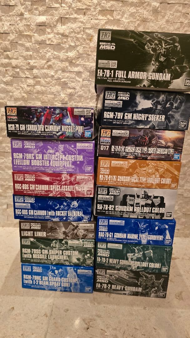 HG ORIGIN MSD MSV 連邦系 ガンプラ15種