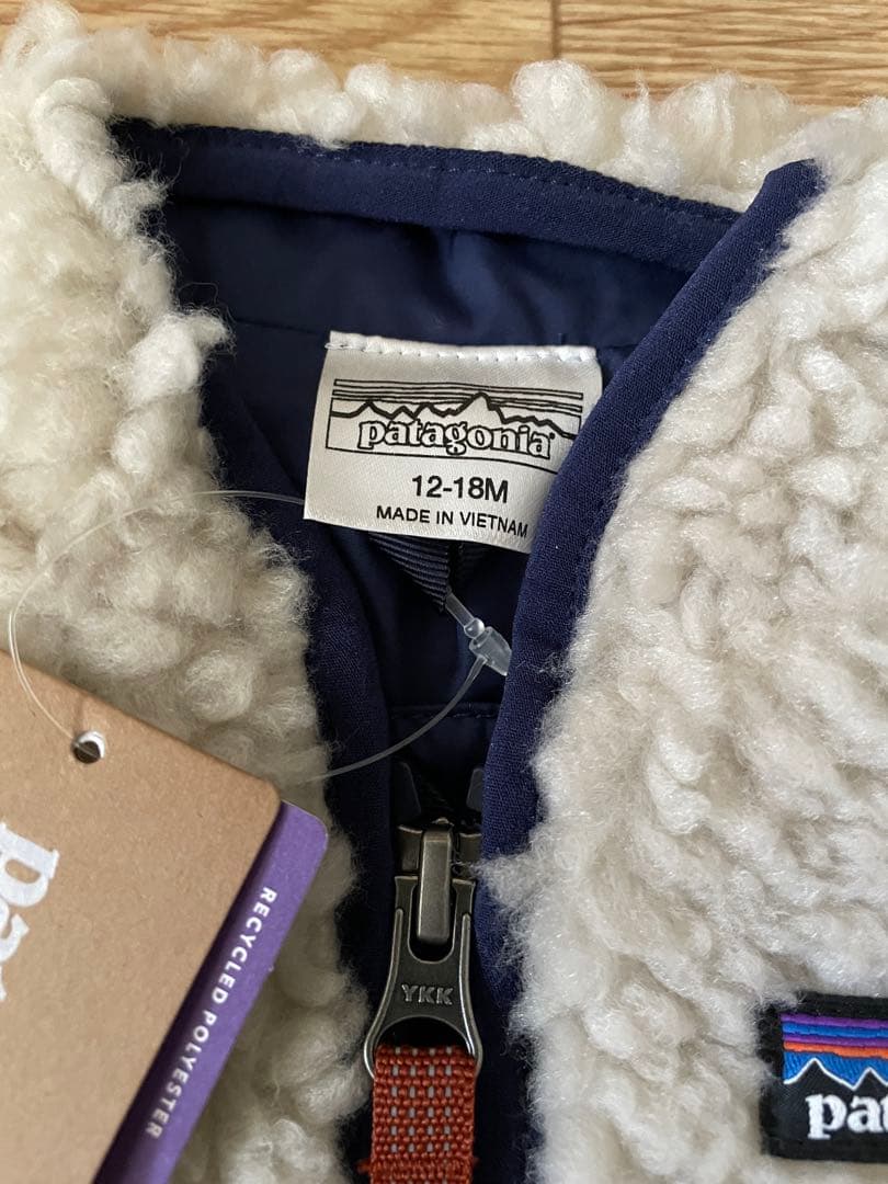 patagonia フリースベスト 12-18M