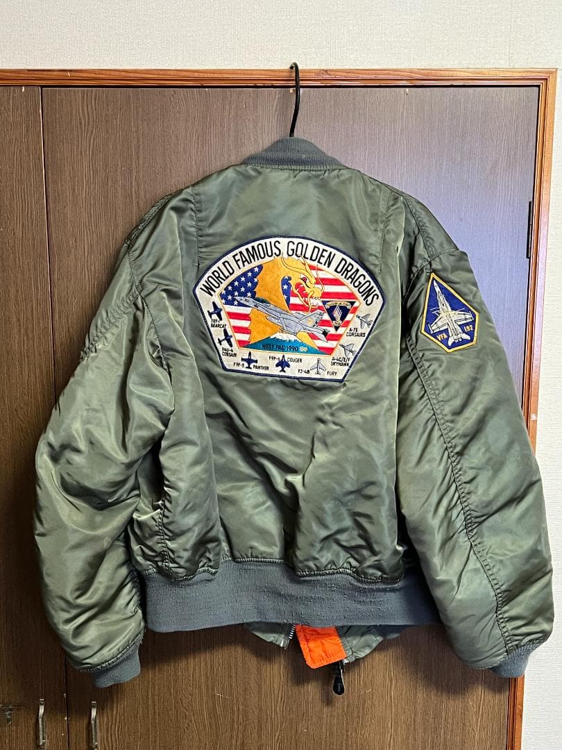 VFA-192 MA-1 フライトジャケット 刺繍ワッペン付