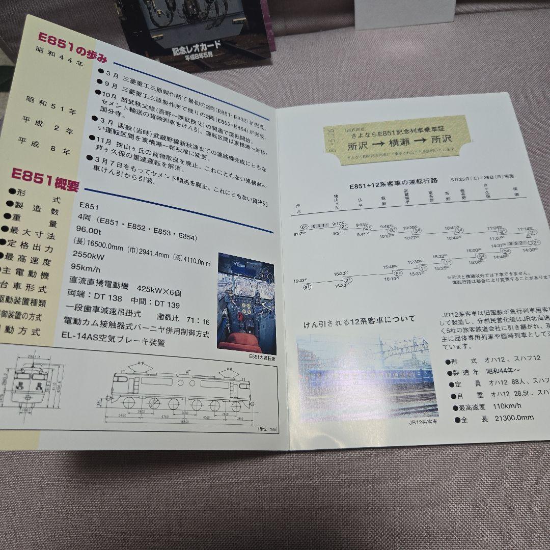 E851形電気機関車さよなら記念