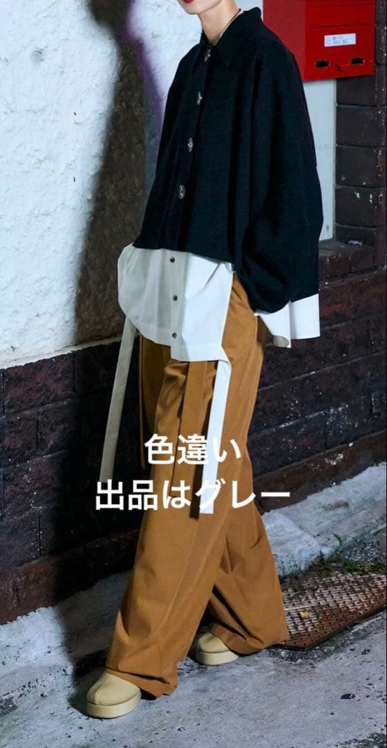 トップス COLLAR BOX CARDIGAN