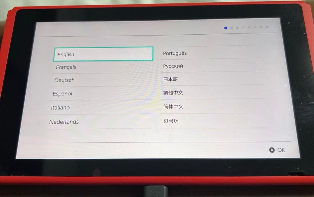 Nintendo Switch モデル マリオレッド ディスプレイのみ