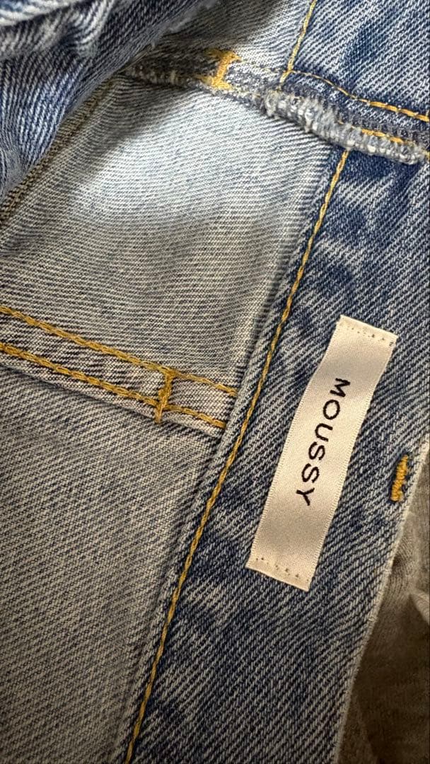 MOUSSY クロスウエストワイドストレート　Mサイズ