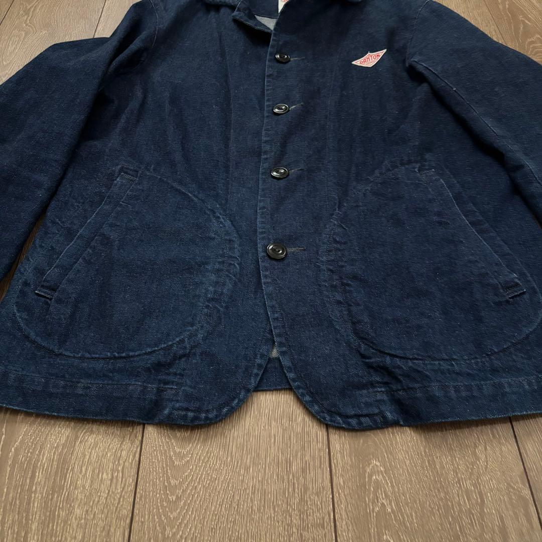 美品　DANTON ダントン　カバーオール　38 コットン インディゴ　M