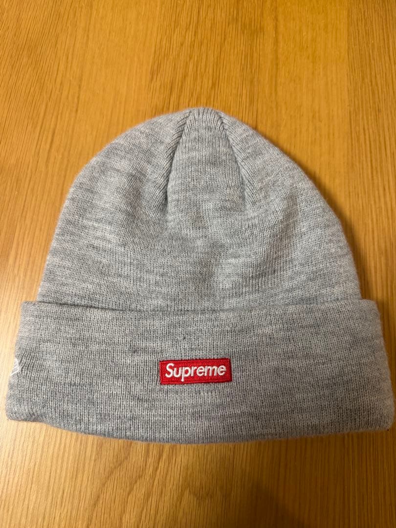 Supreme ビーニー ニット Sロゴ グレー