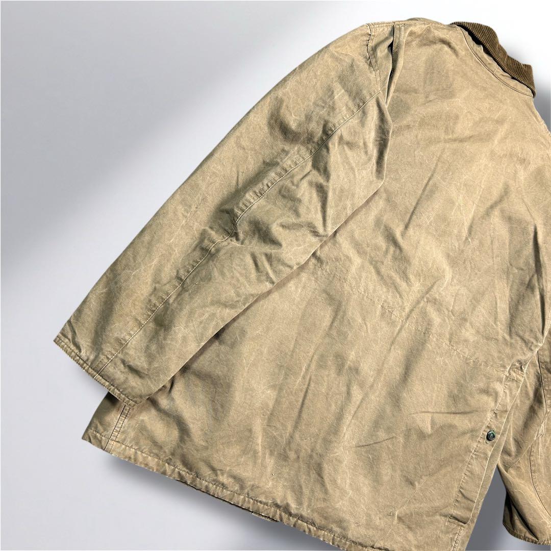 80'sHunting jacketフランス製XL襟コーデュロイ動物ボタン