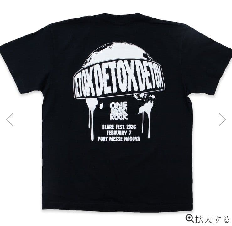 ONE OK ROCK ブレアフェス限定 DETOX Tシャツ XLサイズ