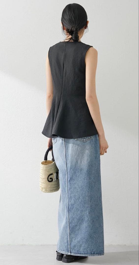 え*り様 【Whim Gazette】デニムスリットスカート 38 定価30,8