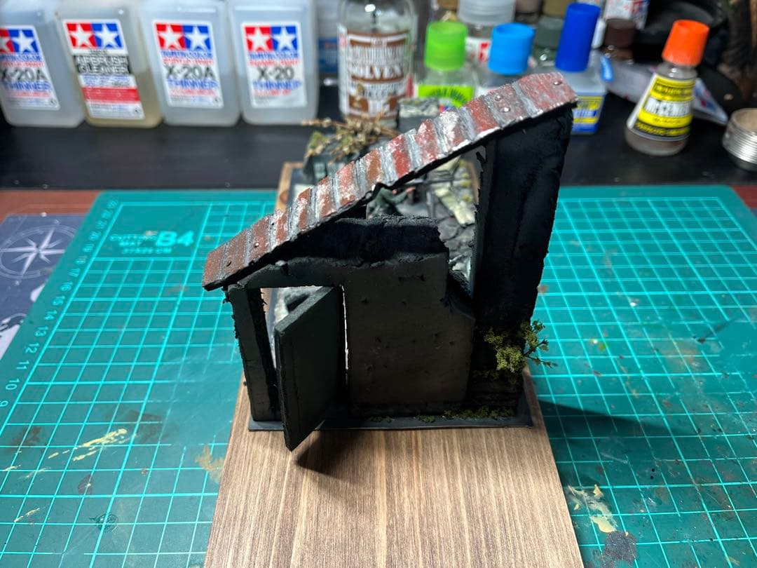 戦闘シーン ジオラマ　1/35ドイツ機関銃チーム。