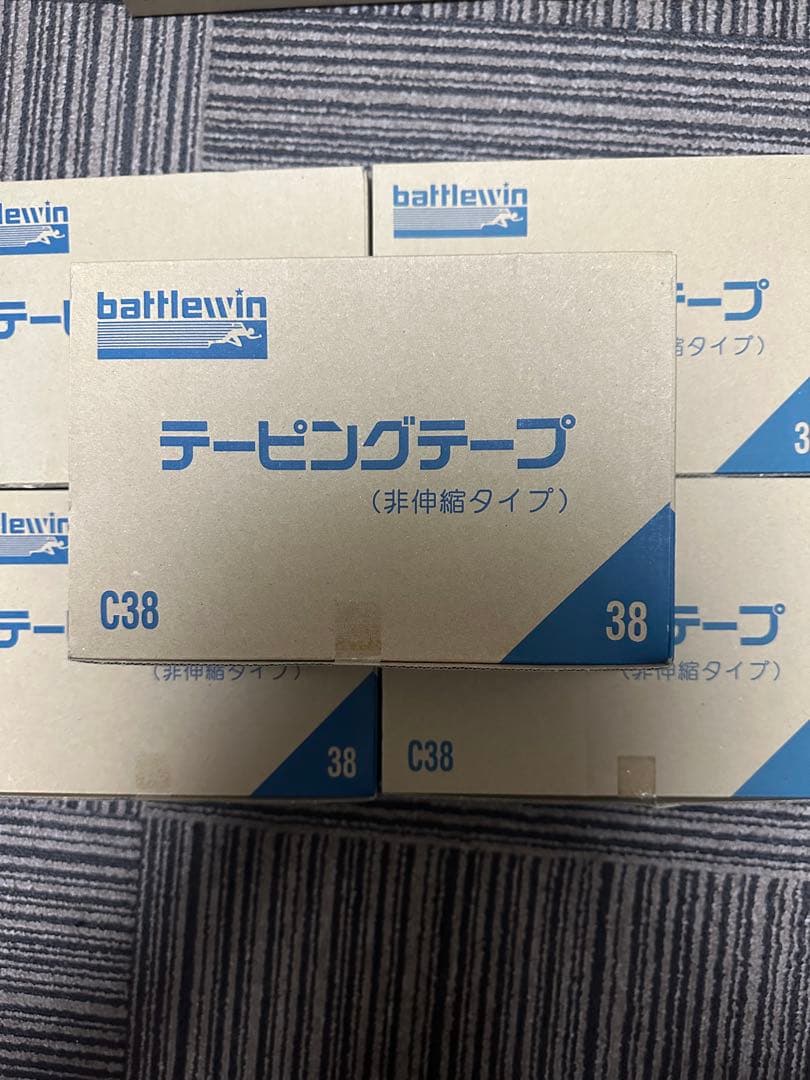 テーピング　ホワイト　非伸縮タイプ　38mm×12m 12個
