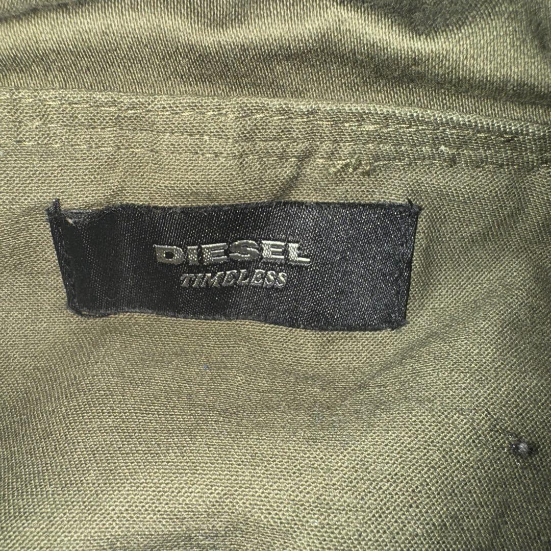 DIESEL ディーゼル モッズコート Sサイズ オリーブ インナーダウンセット