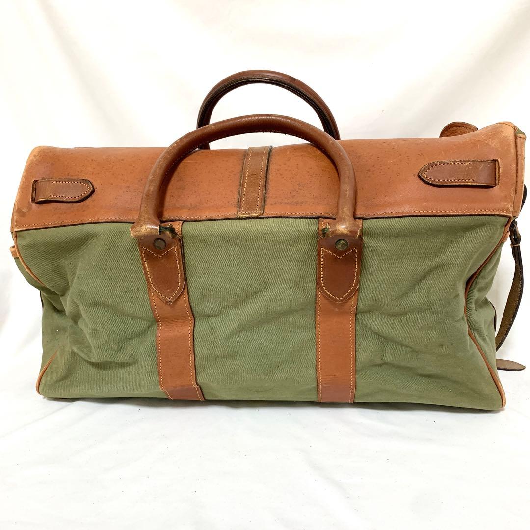 良品✨ JABEZ CLIFF ジャベツクリフ ボストンバッグ 2way 茶緑