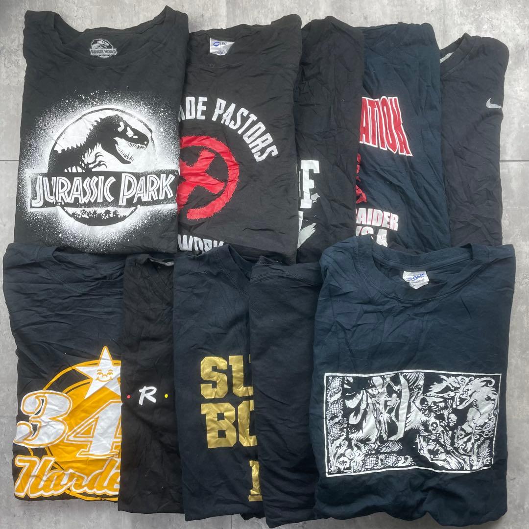 A*I様 USA古着 黒Tシャツまとめ売り50枚 大量 L〜3LサイズMIX