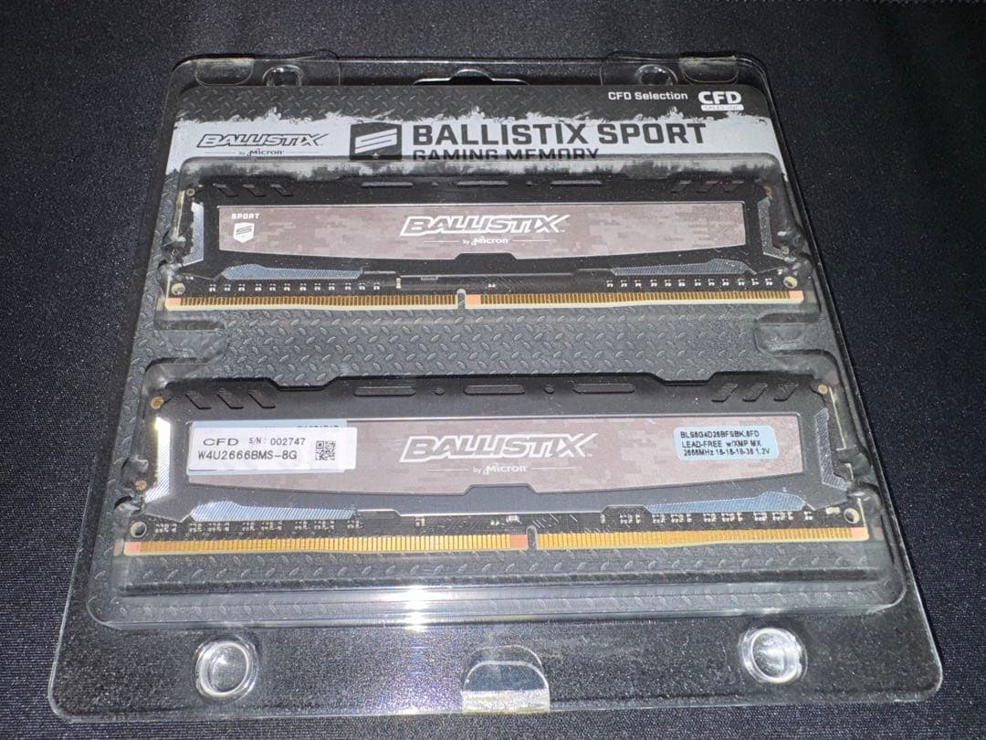 CFD）Ballistix Sport Gaming メモリ 8GB × 2枚組