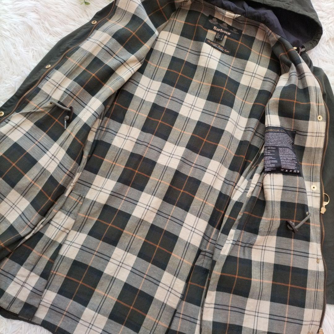 ☆Barbour☆バブアー オイルドジャケット　モッズコート　カーキ　フード付