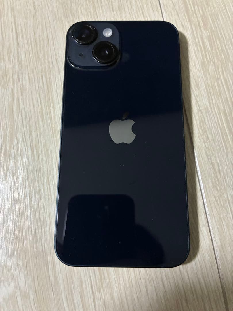 iPhone14ミッドナイトSIMフリー 新品ケーブル、新品ケース付き