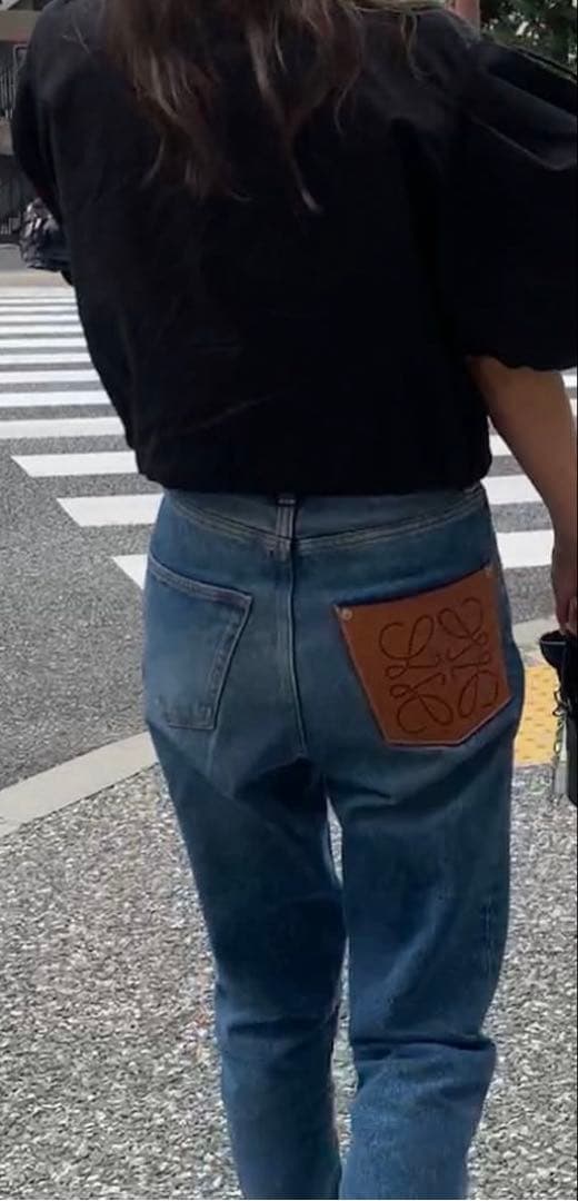 早い者勝ち！ loewe 最終値下げ ロエベアナグラムレザーポケットデニム 38