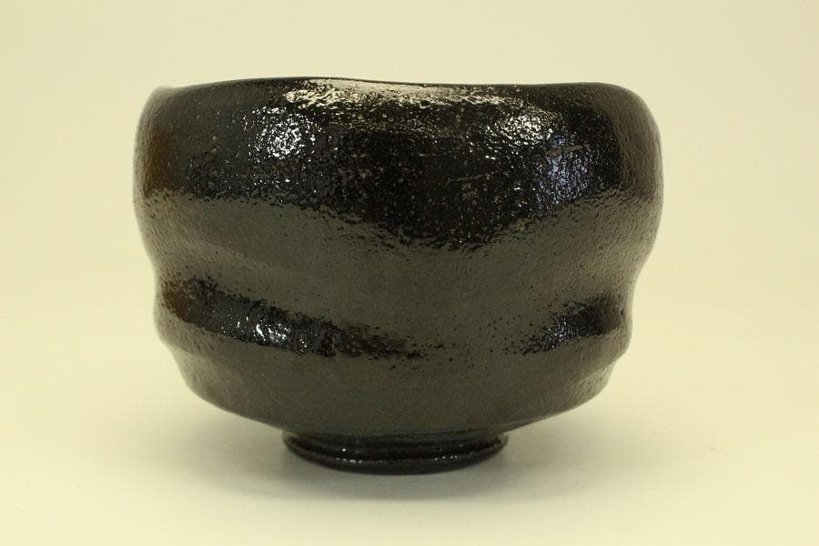 茶道具 桂窯 黒茶碗 共箱未使用(メ1792)