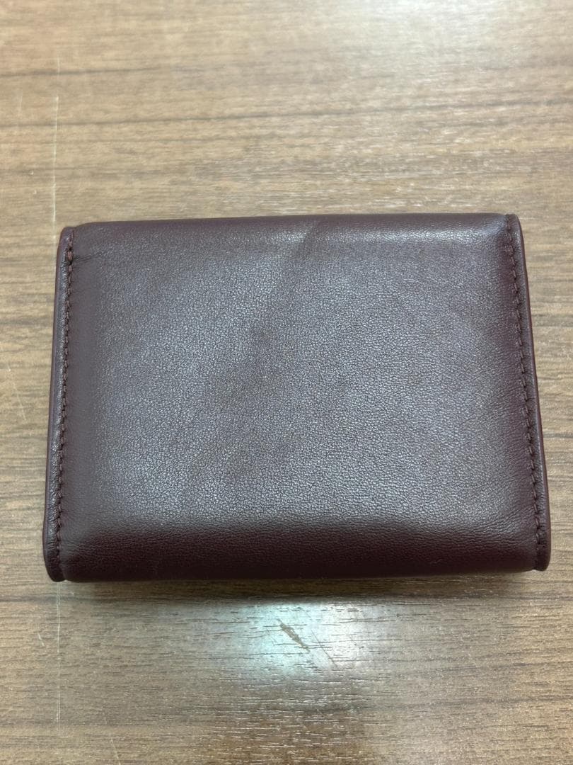 ア*ス様 【Ｃ】★LOEWE ロエベ　 三つ折り財布 バーガンディ★