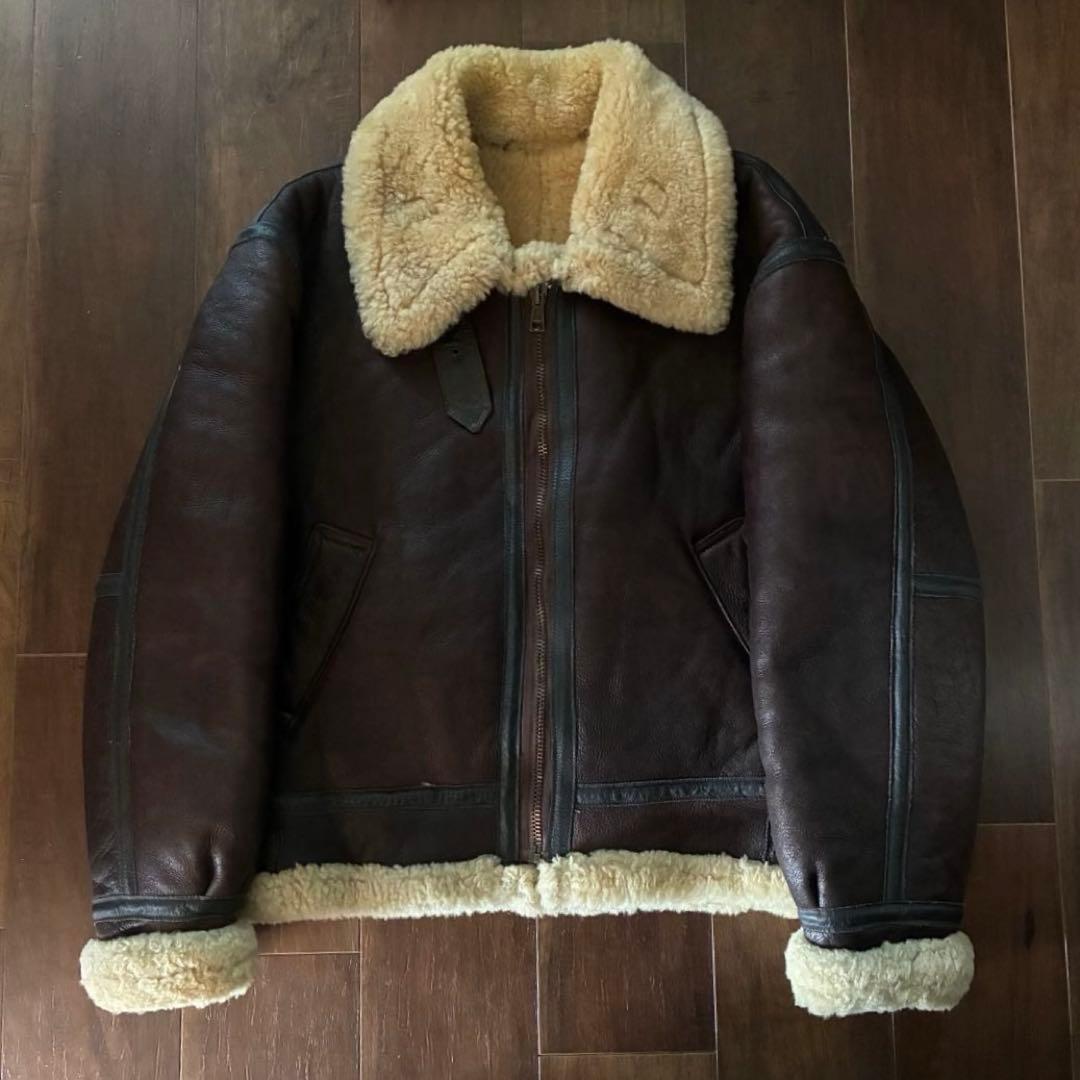 us vintage Excelled ムートンジャケット B3 古着 40