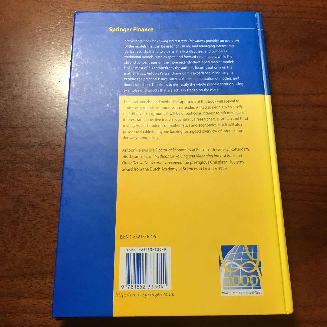 洋書 Efficient Methods for Valuing IR Derivs