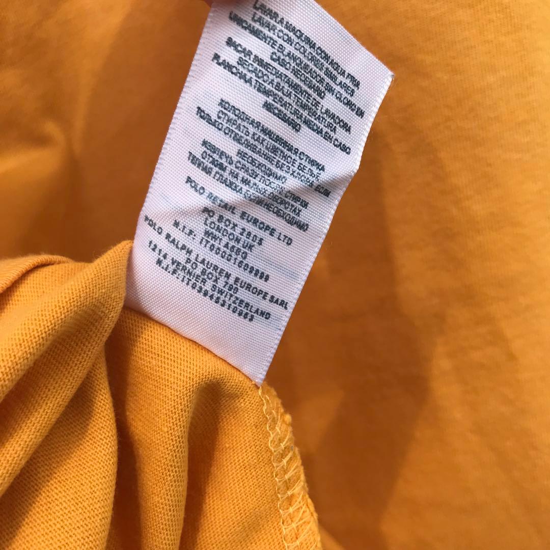 ダブルアールエル　Tシャツ　L　イエロー　錨
