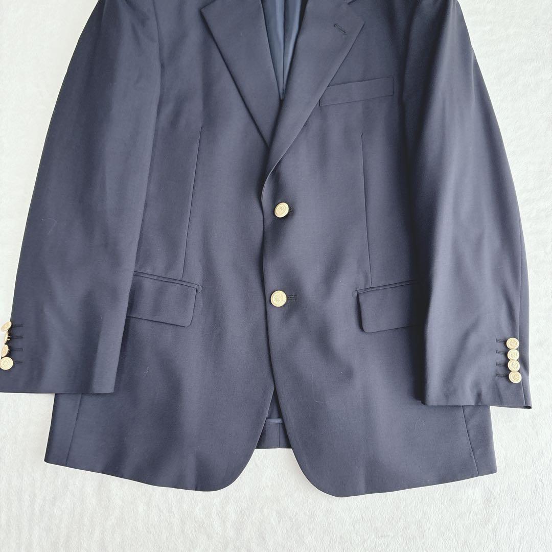 【美品】ソブリン SOVEREIGN 紺ブレ　テーラードジャケット　銀ボタン