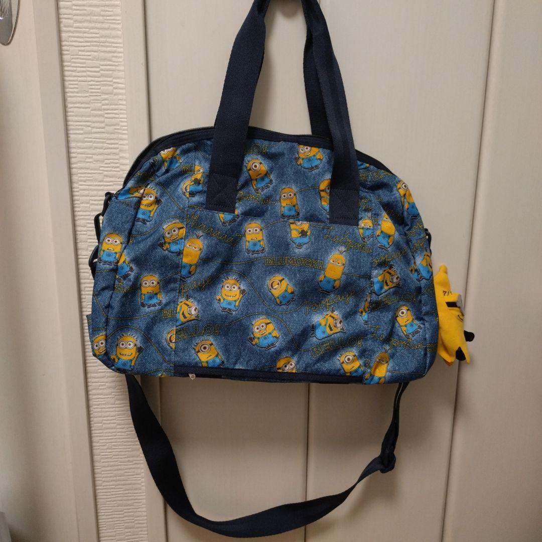 ♡美品♡ ミニオンズ　レスポートサック　 ボストンバッグ 　デニム風