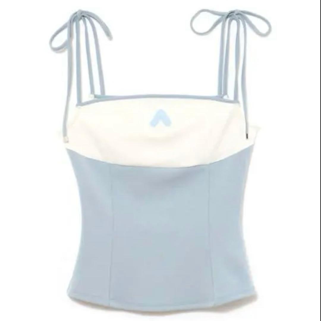 トップス andmary Sora bicolor camisole