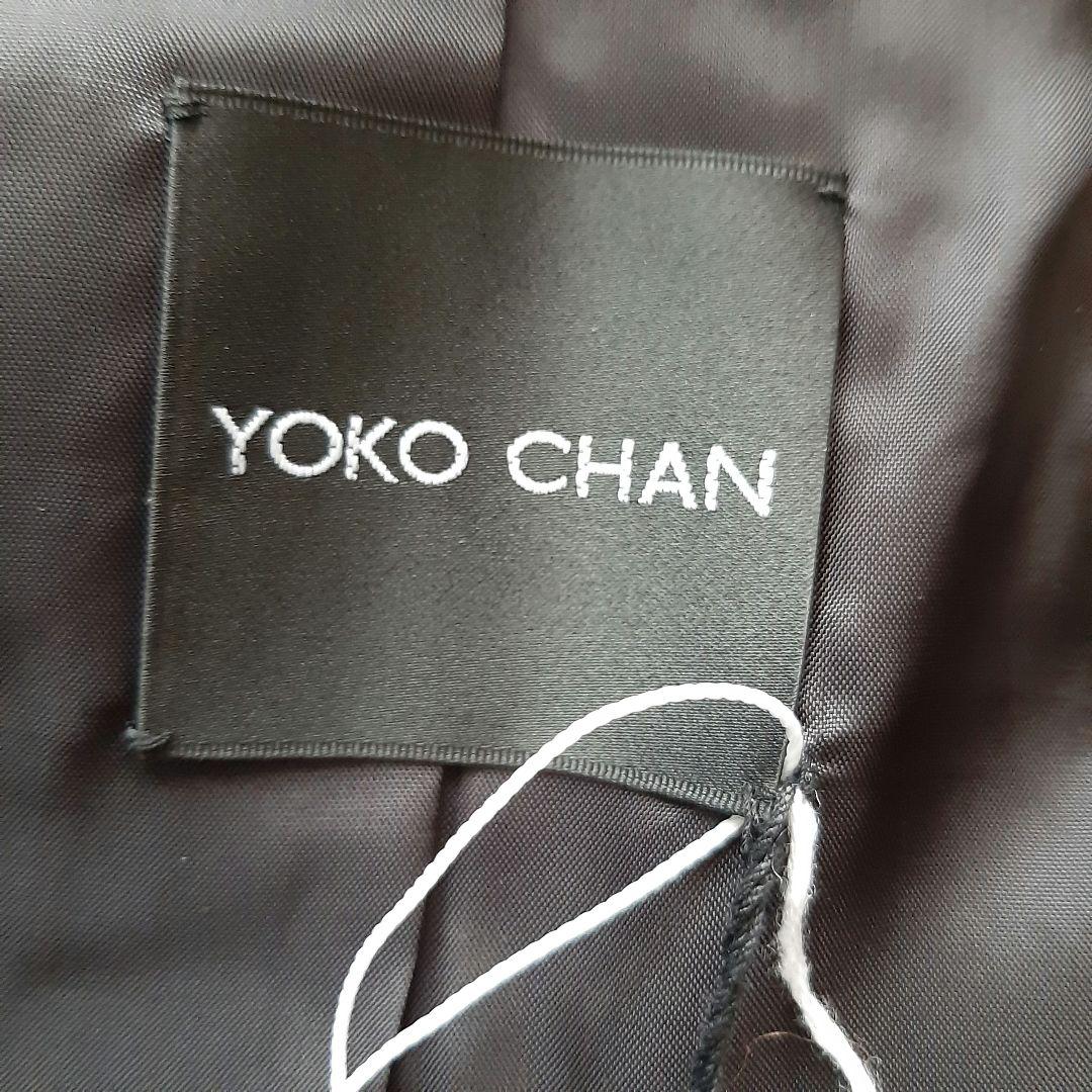 新品未使用　YOKO CHAN ヨーコチャンナイロンギャザーコート 黒 L 40