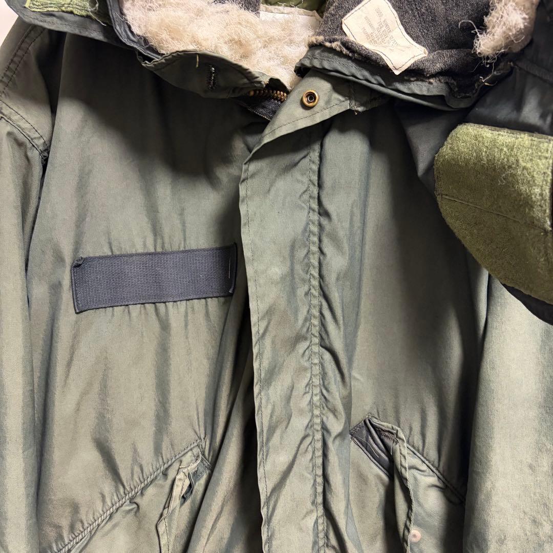 アメリカ軍実物m-65フィッシュテールパーカーモッズコートフルセット　後染め