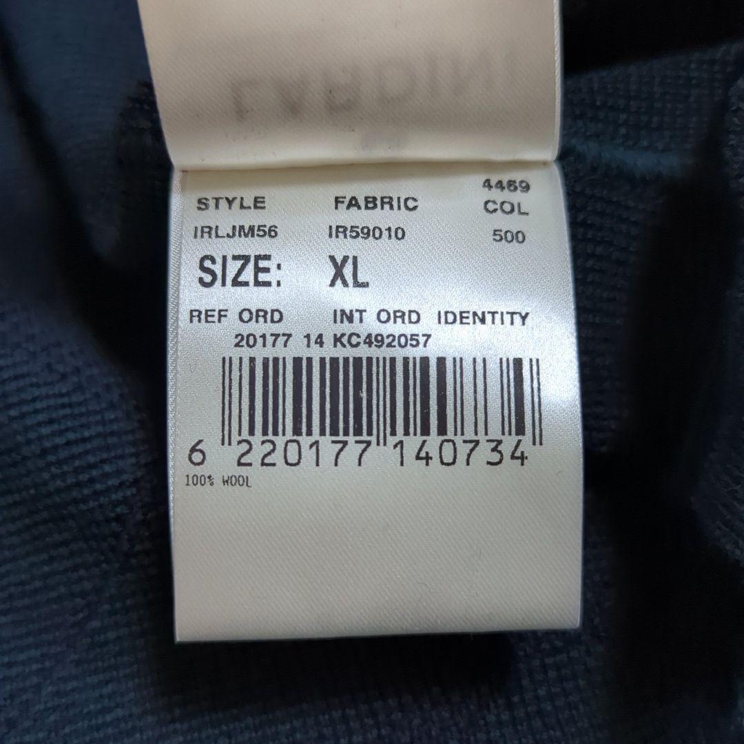 LARDINI 希少XL ブートニエール ニットテーラードジャケット グリーン系