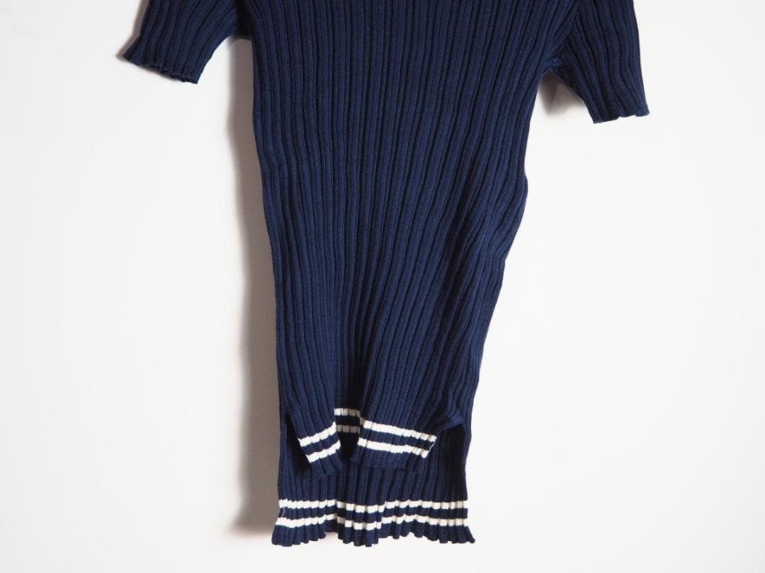 美品 Maison Margiela レイヤード ニット ポロシャツ 415P▲